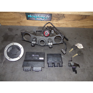 Neiman complet Kawasaki 750 Z 2009 bouchon réservoir serrure clé tés fourche supérieur bloc CDI allumage